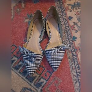 Checkered Blue Women's Shoes